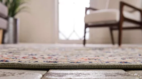 Miniatura 197 de Unique Loom Colección Sialk Hill - Alfombra de área Washington (3 pies 3 pulgadas x 5 pies 3 pulgadas, rectángulo, burdeos/crema)