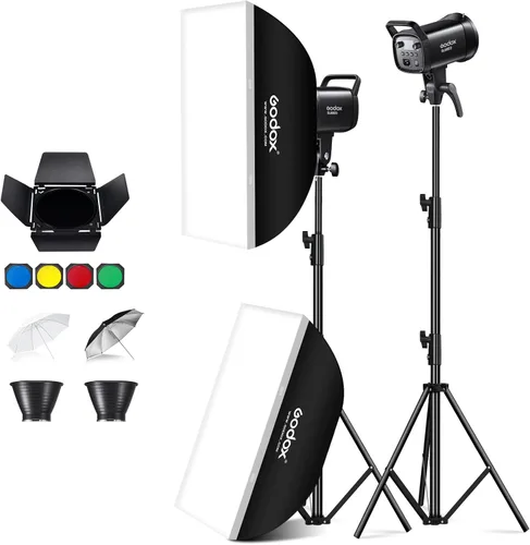 Miniatura 11 de Godox Luz de video LED SL60IIID, 60Ws versión blanca 5600K Iluminación de salida convincente con montaje Bowens, CRI 96+TLCI97+para grabación