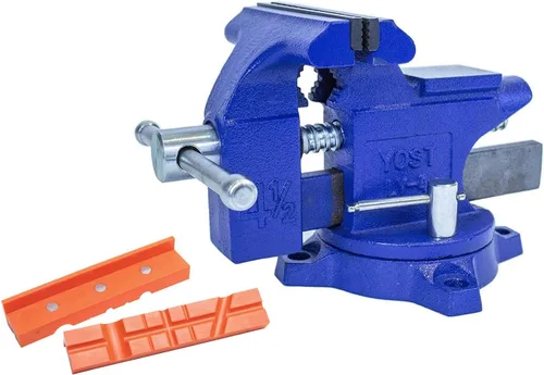 Miniatura 11 de Yost Vises LV-4 - Tornillo de banco para propietario, ancho de mandíbula de 4.5 pulgadas con apertura de mandíbula de 3 pulgadas, agarre seguro