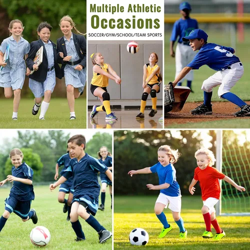 Miniatura 7 de American Trends Kids Soccer Socks Youth Boys Baseball Youth Football Softball Girls Knee High Socks 6 Pairs
