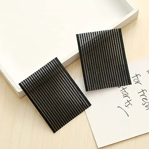 Miniatura 4 de Almohadilla para el cabello, 10 Pcs Magic Bangs Hair Fringe Pegatinas, Accesorios para el cabello - Negro