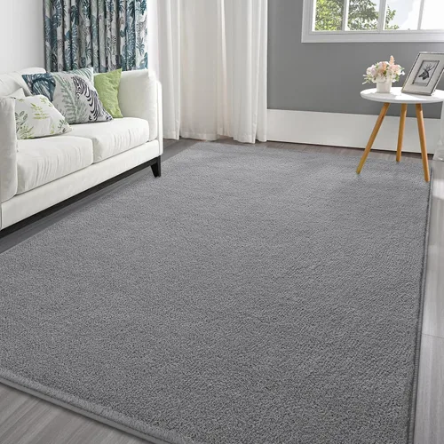Miniatura 17 de Pettop - Alfombras para dormitorio y sala de estar, 6x9 Beige alfombras de espuma de memoria espesada para interiores, alfombra moderna estética