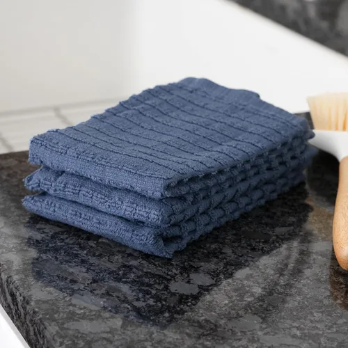 Miniatura 5 de Ritz Royale Collection - Juego de paños de cocina de 100 % rizo peinado, altamente absorbente, juego de paños de cocina, 13-3/4 x 12 pulgadas, Azul