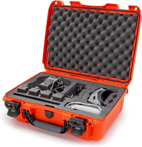 Nanuk 925 Estuche rígido impermeable con inserto de espuma para DJI Avata FPV Unit, gafas y Fly More Combo - Naranja (925S-080OR-0A0-C0745)