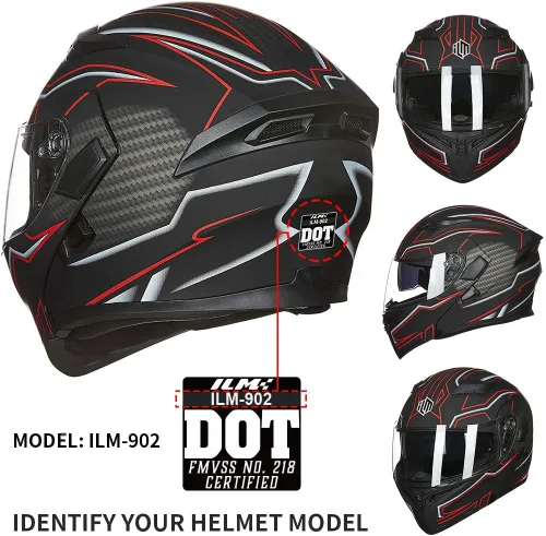 Miniatura 5 de ILM Casco con visera anti-vaho para modelo 902 902L 902BT