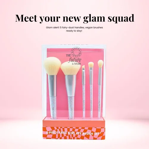 Miniatura 2 de SEPHORA COLLECTION - Juego de brochas para rostro y ojos (5 piezas)