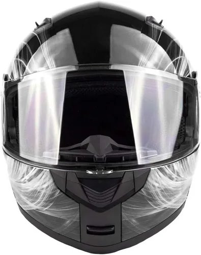 Miniatura 2 de Casco de motocicleta modular para adultos DOT con anteojos de sol retráctiles de cara completa abatibles Typhoon TH158