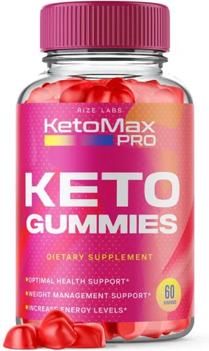 rize labs Gomitas KetoMax Pro para perder peso, fórmula oficial para reducir la ingesta de carbohidratos y la grasa del vientre, aumentar la energía