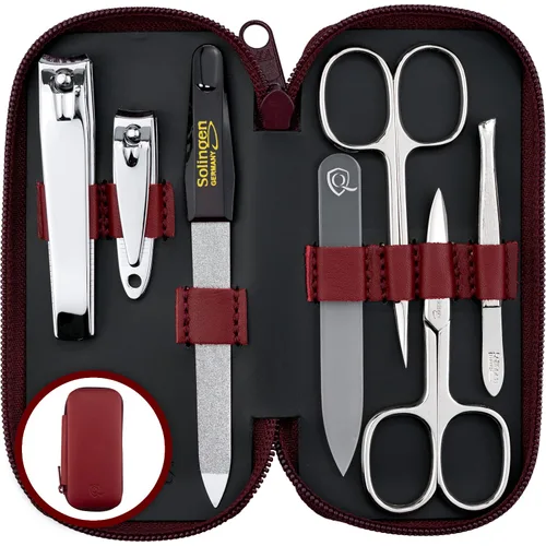 Miniatura 9 de marQus Juegos de manicura para mujeres y hombres de Solingen Alemania con lima de uñas de vidrio - Kit de aseo de calidad incl. cortaúñas y lima