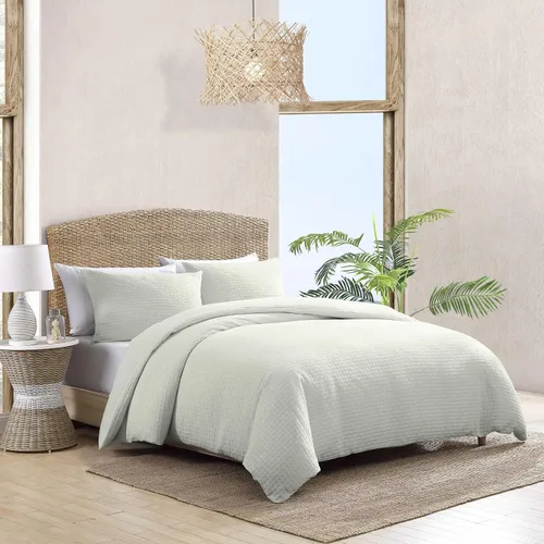 Miniatura 7 de Tommy Bahama - Juego de funda de edredón tamaño Queen, juego de cama liso texturizado con fundas a juego, ideal para todas las estaciones