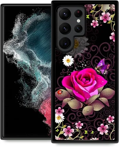 Miniatura 10 de ZHEGAILIAN Funda compatible con Samsung Galaxy S22 Ultra, diseño de patrón de policarbonato duro, antideslizante, absorción de golpes, funda Cerebro