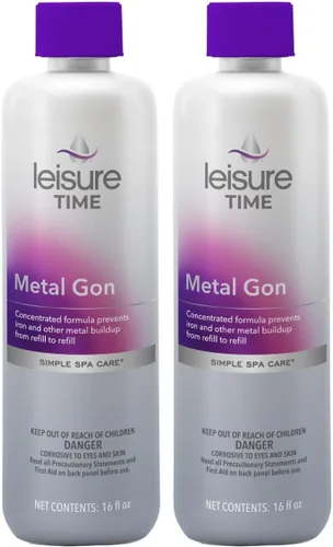 Miniatura 8 de Leisure Time D Metal Gon para spas y jacuzzis, potente solución de tratamiento de agua, 16 onzas