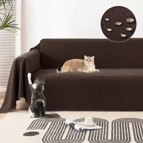 Miniatura 13 de Lucky Monet Funda de Sofá Impermeable Lavable Protectores de Fundas de Sofá Seccional para Mascotas Perros Fundas de Sofá Resistentes al Agua Manta