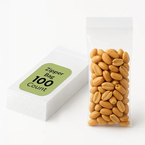 Miniatura 15 de Restaurantware Bag Tek - Bolsas resellables con cremallera de 3.5 x 2 pulgadas, 100 bolsas con cremallera de alta claridad, para aperitivos, nueces