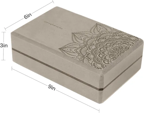 Miniatura 2 de nuveti Juego de 2 bloques de yoga, bloques de espuma de ladrillos de yoga de alta densidad para mejorar la fuerza, flexibilidad y equilibrio bloques