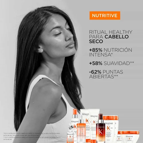 Miniatura 7 de Kérastase Nutritive Lait Vital Acondicionador Hidratante Para Cabello Fino a Medio Seco - Ilumina el Cabello Brillante y Desenreda Fácilmente, Con
