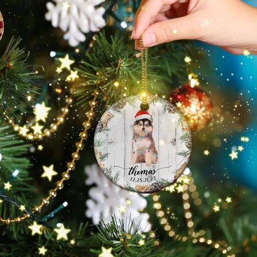 Miniatura 5 de Prezzy Adorno personalizado de Aussiedor para la primera Navidad, corona divertida 2023, decoración del árbol de Navidad, regalos de recuerdo