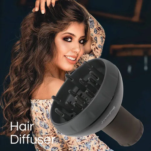 Miniatura 7 de Segbeauty Difusor de cabello para cabello rizado, flujo de aire ajustable mejorado, cuenco profundo, accesorio de difusor profesional de salón