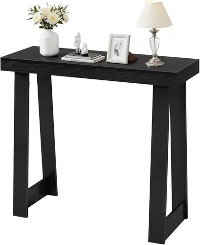 VEVOR Mesa consola de 36 pulgadas, escritorio moderno detrás del sofá, escritorio de entrada rectangular de madera, soporte estrecho y largo para