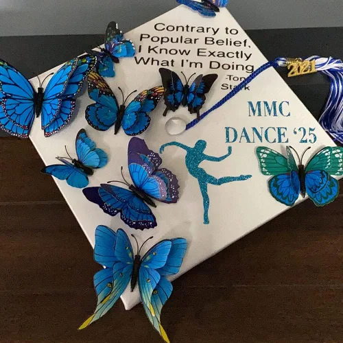 Miniatura 4 de BOPART - 24 calcomanías de mariposa 3D para decoración de fiestas, mariposas azules, decoración de pared, mariposa magnética para manualidades