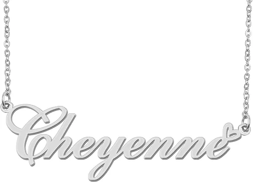 Aoloshow Collar personalizado con nombre de corazón dorado personalizado con cualquier nombre, joyería de acero inoxidable para graduación de mujer