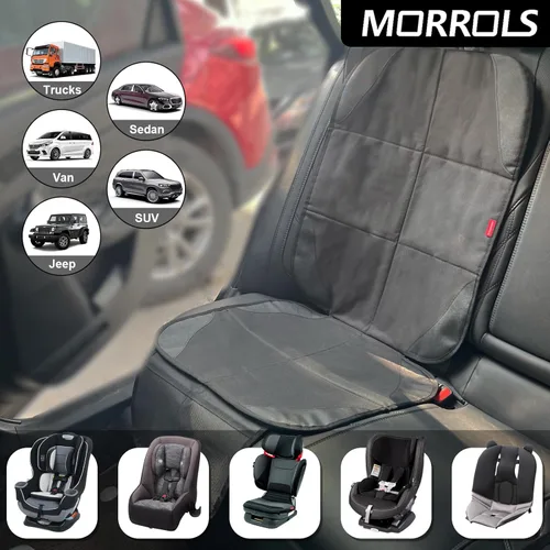 Miniatura 2 de MORROLS Protector de asiento de automóvil para asientos infantiles, 1 cojín de asiento de automóvil, fundas de asiento de automóvil de tela