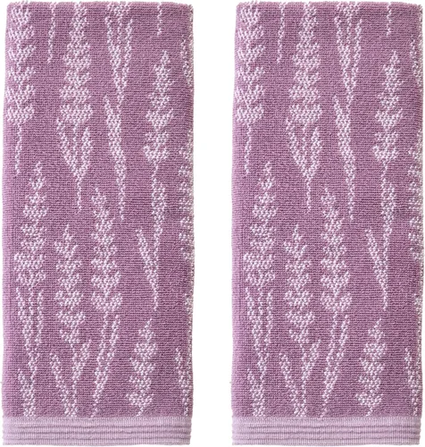 Miniatura 9 de SKL Home Bee Kind - Juego de 2 toallas de mano bordadas 100% algodón, decorativas para baño, cocina, bar y regalo, lavanda