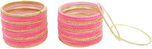 Miniatura 5 de Efulgenz Indian Bangle Set Rhinestone CZ Crystal Wedding Bridal Velvet Bangle Bracelets Jewelry for Women Girls