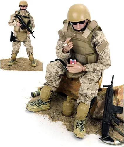 Miniatura 2 de Juego de figuras de acción militares de 12 pulgadas, juego de figuras de acción a escala 1/6 con armas y accesorios