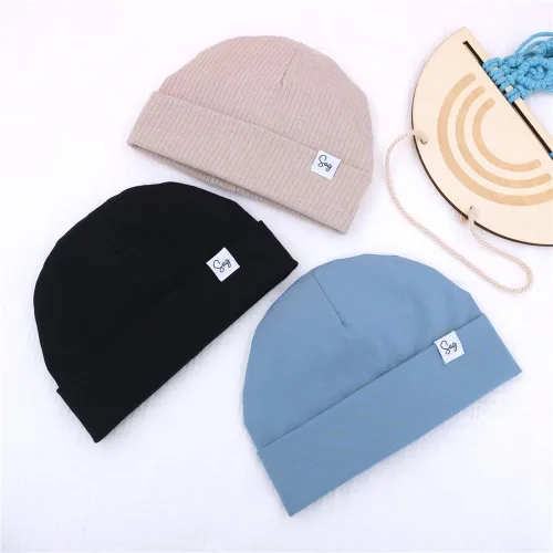 Miniatura 98 de Gorro de punto para recién nacido, para niños y niñas, con forro de satén sedoso, gorro para niños pequeños