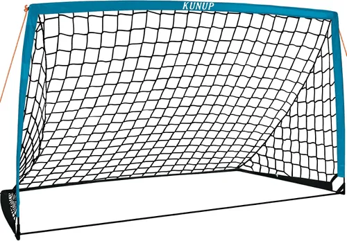 Miniatura 22 de Portería de fútbol portátil de 5 x 3, 6 x 4, 9 x 5 pies, para patio trasero, red de práctica de fútbol plegable con bolsa de transporte para niños