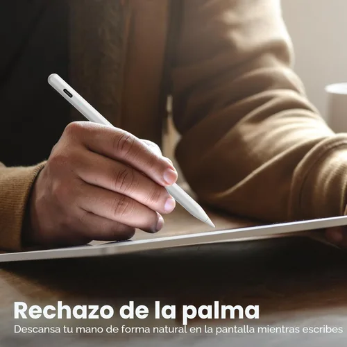 Miniatura 4 de Lápiz para Apple iPad A16 10ª Generación, Lápiz capacitivo de carga rápida para iPad A16/11-6ª gen 2025-2018, Air 11"/13" M3/M2/5ª-3ª, Pro Blanco