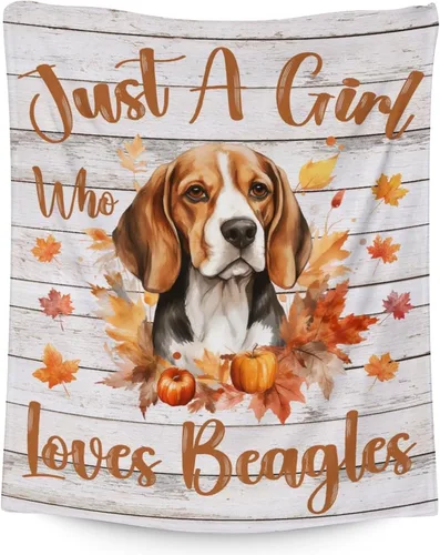 Miniatura 14 de Manta personalizada con nombre Beagle, suave, mullida y cálida, manta de 50 x 60 pulgadas, para cama, sofá, blanco, bonito regalo para niñas y niños