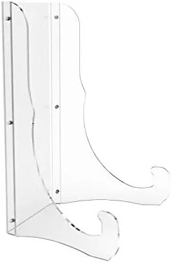 Miniatura 3 de FixtureDisplays® Caballete acrílico transparente de plexiglás multiuso resistente - Capacidad para artículos de 20 a 24 pulgadas de ancho