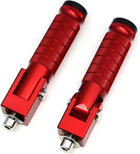 Miniatura 11 de M8 Estriberas Plegables para Motocicleta Estriberas Delanteras Coche Eléctrico Antideslizantes Reposapiés Traseros Bicicleta 90 Grados Fijo Plegable