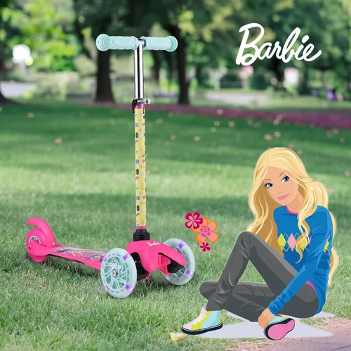 Miniatura 11 de Self Balancing Kick Scooter with Light Up Wheels, Extra Wide Deck, 3 Wheel Platform, Foot Activated Brake, 75 lbs Limit, Kids & Toddlers Girls or