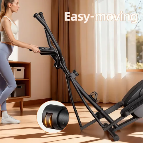 Miniatura 7 de Elliptical Exercise Machine for Apartments and Homes,8 Levels of Magnetic Resistance,15.5-inch Stride Elliptical Machine, and Supports Users up to