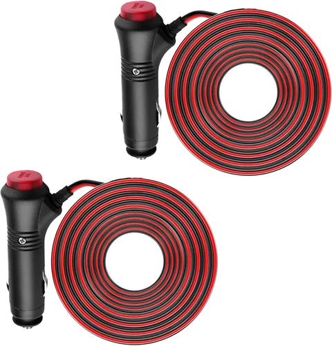 Miniatura 12 de Enchufe de encendedor de cigarrillos de 12 V con interruptor de encendido y apagado, repuesto de enchufe de encendedor de cigarrillos resistente