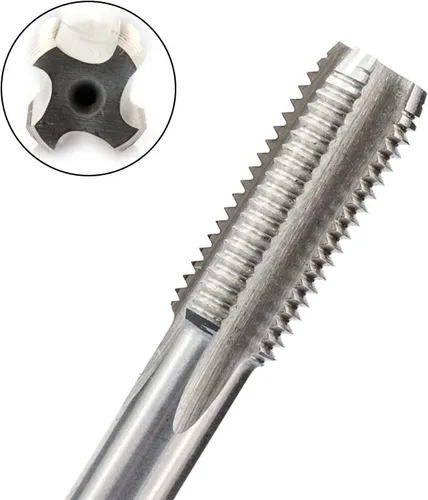 Miniatura 6 de NUSHKI 1 pieza mano derecha máquina enchufe rosca métrica tornillo taladro HSS herramientas de roscado de metal, M2.0x0.4