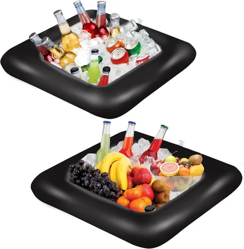 Inflatable Serving Bar, Salad Serving Sets Bar Buffet Food Drinks Inflatable Cooler Table Pool Ice Tray Easy to Blow Up for Party,Graduation,Picnic