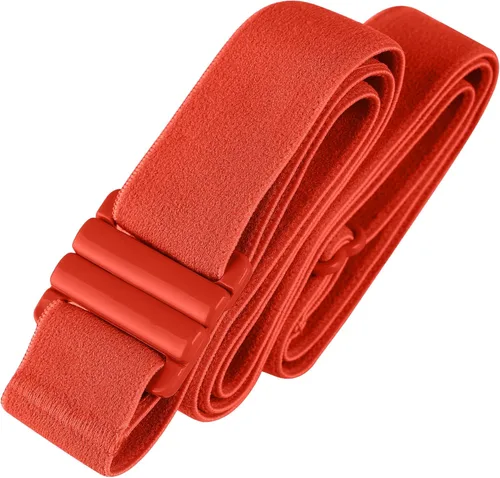 Miniatura 97 de Cinturón elástico ajustable – Cinturones para mujer, cinturón de cintura antideslizante, sin mostrar hebilla plana para mujer