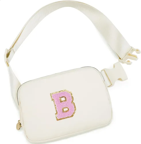 Miniatura 100 de Bolsa de cinturón para niñas y mujeres, bolsas cruzadas, riñonera, riñonera personalizada, Negro, Small