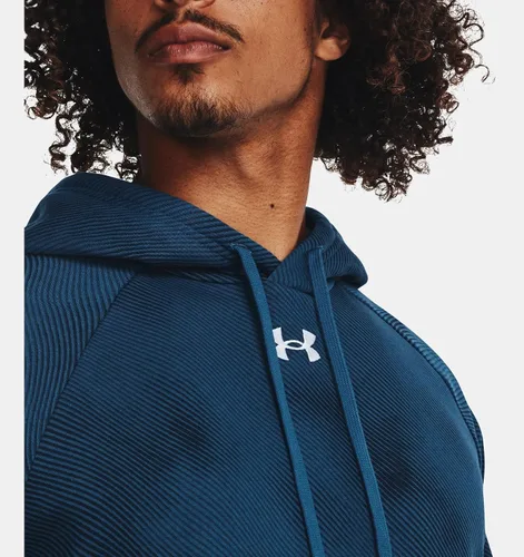Miniatura 6 de Under Armour - Sudadera entallada de vellón con capucha para hombre modelo Rival