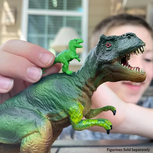 Miniatura 3 de Safari Ltd. Figura de dinosaurio Tyrannosaurus Rex - Figura detallada de dinosaurio de 7 pulgadas, juguete educativo para niños, niñas y niños a