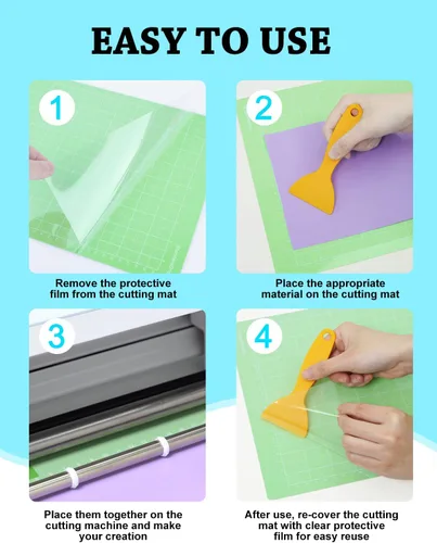 Miniatura 3 de UCEC Alfombrilla de corte compatible con Joy Xtra, paquete de 3 alfombrillas de corte reutilizables de agarre estándar, 8.5 x 12 pulgadas
