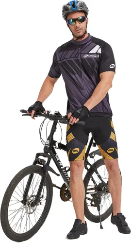 Miniatura 8 de sponeed Pantalones cortos de ciclismo acolchados para hombre, pantalones de montar en bicicleta, ropa de ciclismo, ropa de bicicleta, mallas