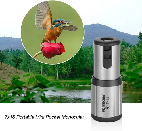 Miniatura 5 de Lixada Mini monocular monocular compacto alcance del bolsillo del telescopio ultraligero 18