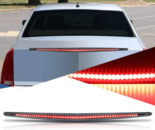 Auto Dynasty Carcasa LED Completa Tintada para Faro Trasero Central Montado en Altura 3ª Luz de Freno de Cola Compatible con Cadillac DTS 06-11