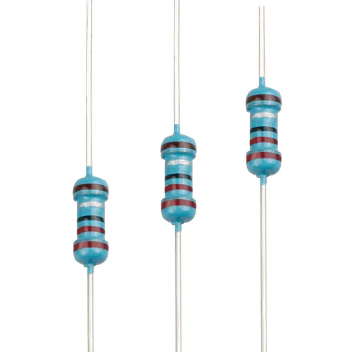 Miniatura 66 de 100pcs 1 ohm Resistor 1/4w (0.25 W) Resistencia fija de película metálica de tolerancia ±1%, múltiples valores de resistencia opcional