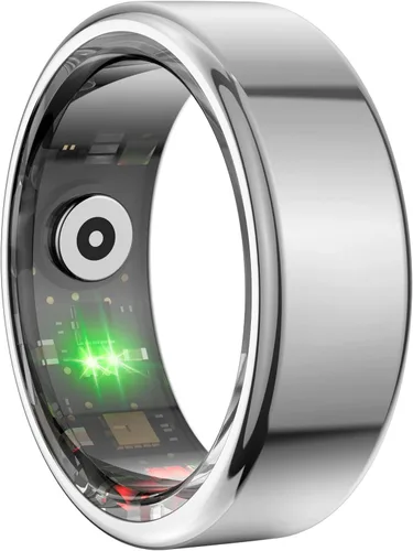 Anillo inteligente para mujeres y hombres, rastreador de fitness y salud con monitor de frecuencia cardíaca, oxígeno en sangre, rastreador de sueño,